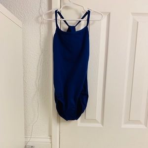 Girls blue leotard
